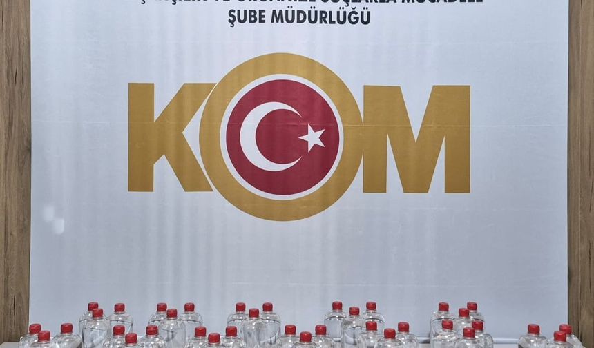 Kaçakçılık operasyonunda 51 litre etil alkol ele geçirildi
