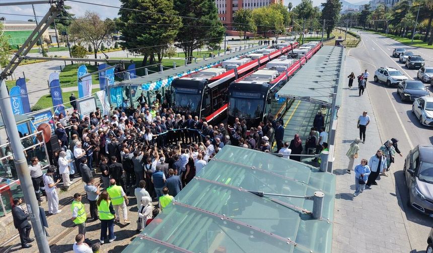 Samsun'da iki yeni tramvay hizmete alındı