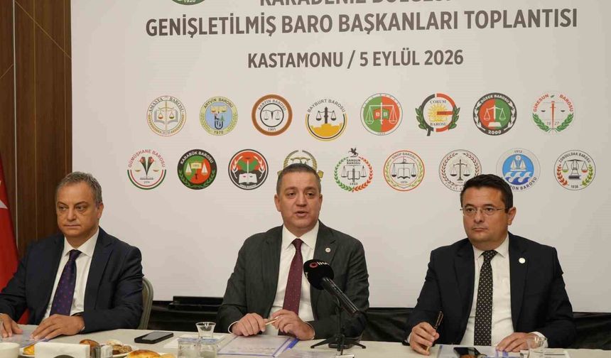 Karadeniz Bölgesi baro başkanları Kastamonu'da toplandı