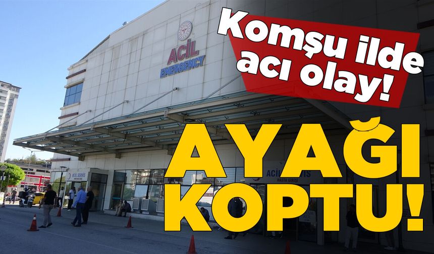 Silaj makinesine sıkışan ayağı koptu