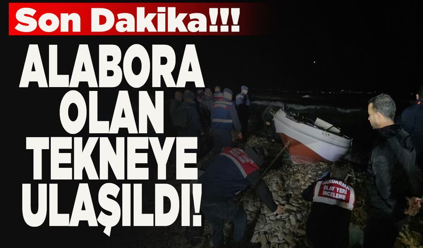 Son dakika! Alabora olan tekneye ulaşıldı
