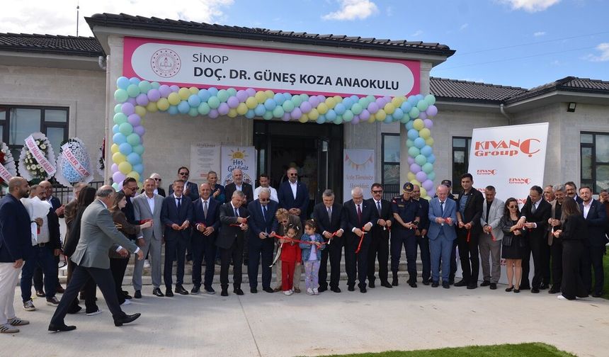 Sinop OSB Doç. Dr. Güneş Koza Anaokulu törenle açıldı
