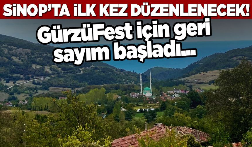 Sinop’ta Gürzüfest heyecanı! Belkıs Akkale de sahne alacak