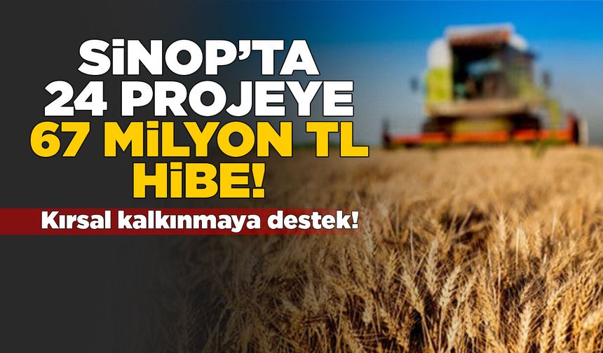 Sinop’ta kırsal kalkınmaya 67 milyon TL’lik destek!