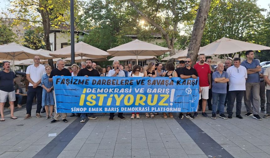 Sinop’ta Dünya Barış Günü’nde “barış hemen şimdi” mesajı