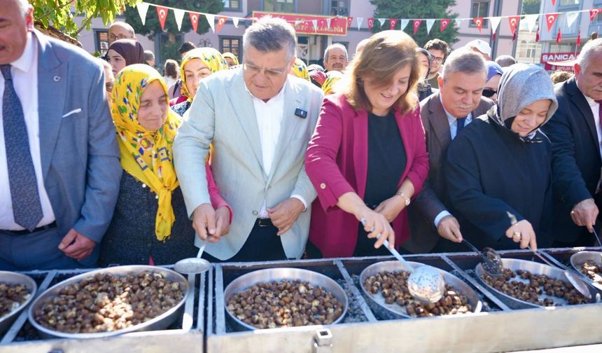 Erfelek kestanesi için buluştular! Festivale yoğun katılım