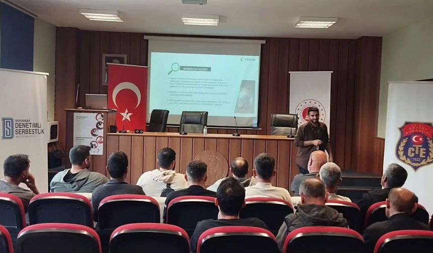Denetimli Serbestlik Müdürlüğü'nde bağımlılık eğitimi
