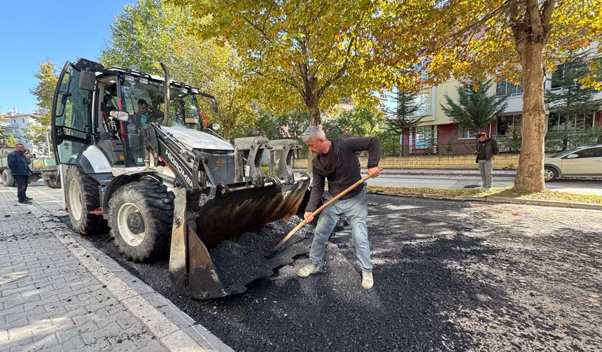 Taşköprü'de asfaltlama çalışmaları devam ediyor