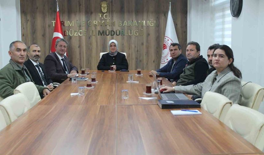 Düzce'de tarım ve orman kurum müdürleri bir araya geldi