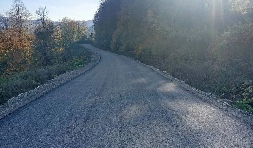 Sinop'ta köyleri birbirine bağlayan grup yolu ulaşıma açıldı