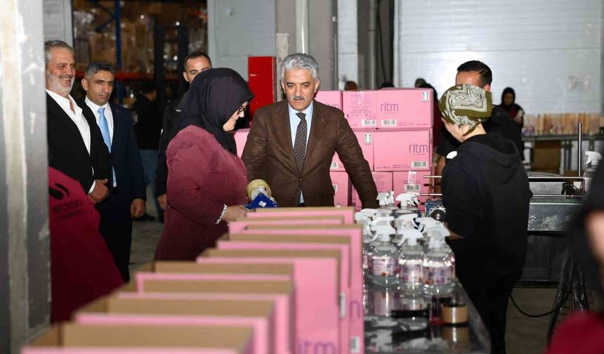 Vali Makas, il genelindeki fabrikaları inceledi