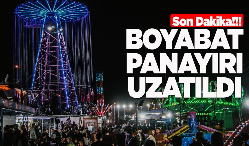 Boyabat Panayırı’nın süresi uzatıldı