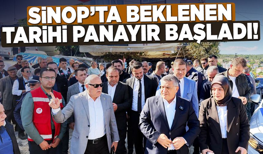Sinopluların merakla beklediği panayır açıldı