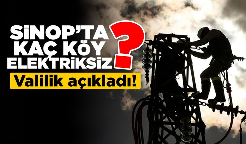 Sinop’ta elektrik kesintilerine müdahale sürüyor