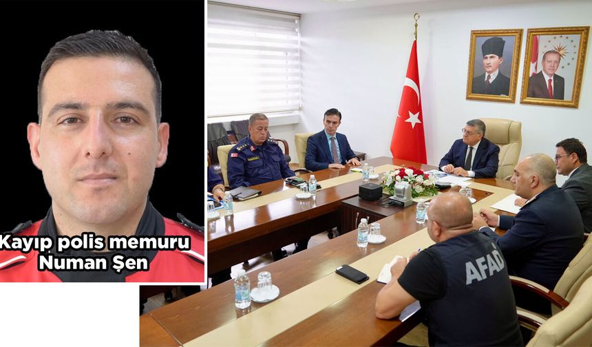 Valilikten kayıp polisi arama çalışmalarına ilişkin açıklama