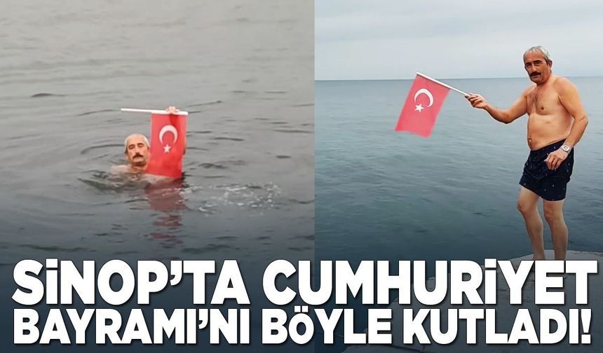 Sinop’ta Cumhuriyet Bayramı’nı böyle kutladı!