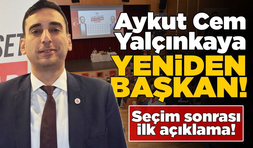 Sinop YENİ Parti’de Yalçınkaya yeniden başkan seçildi