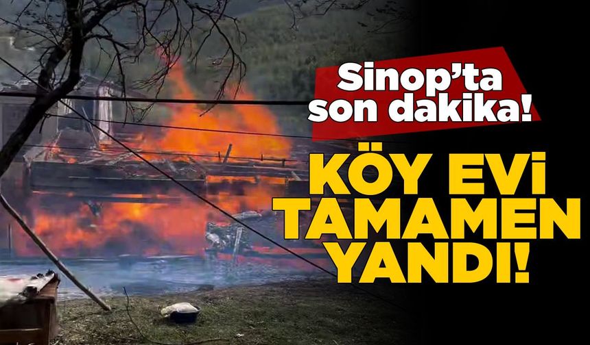 Köy evi yanarak kullanılamaz hale geldi