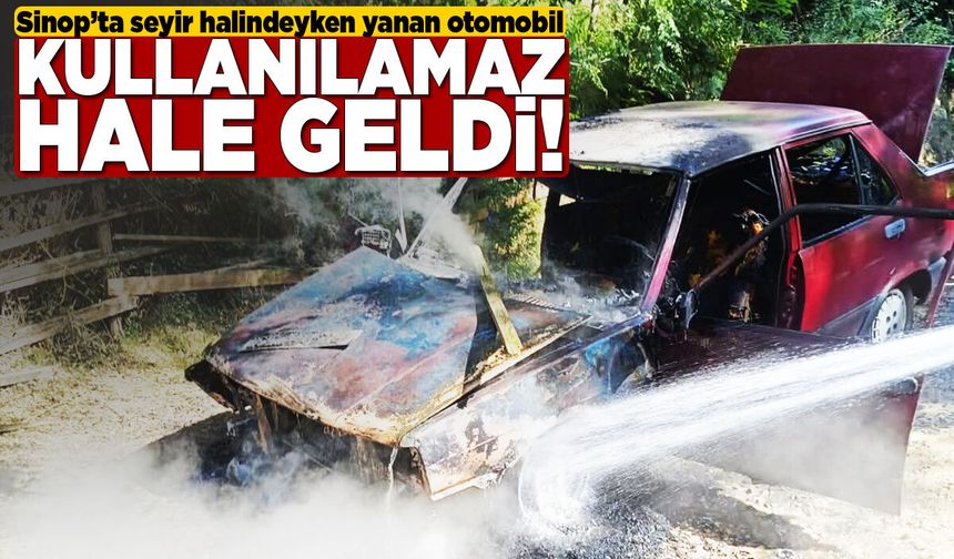 Otomobil yangını ekipleri teyakkuza geçirdi