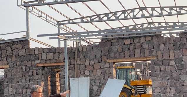 Aigai Müze ve Turist Karşılama Merkezi yükseliyor