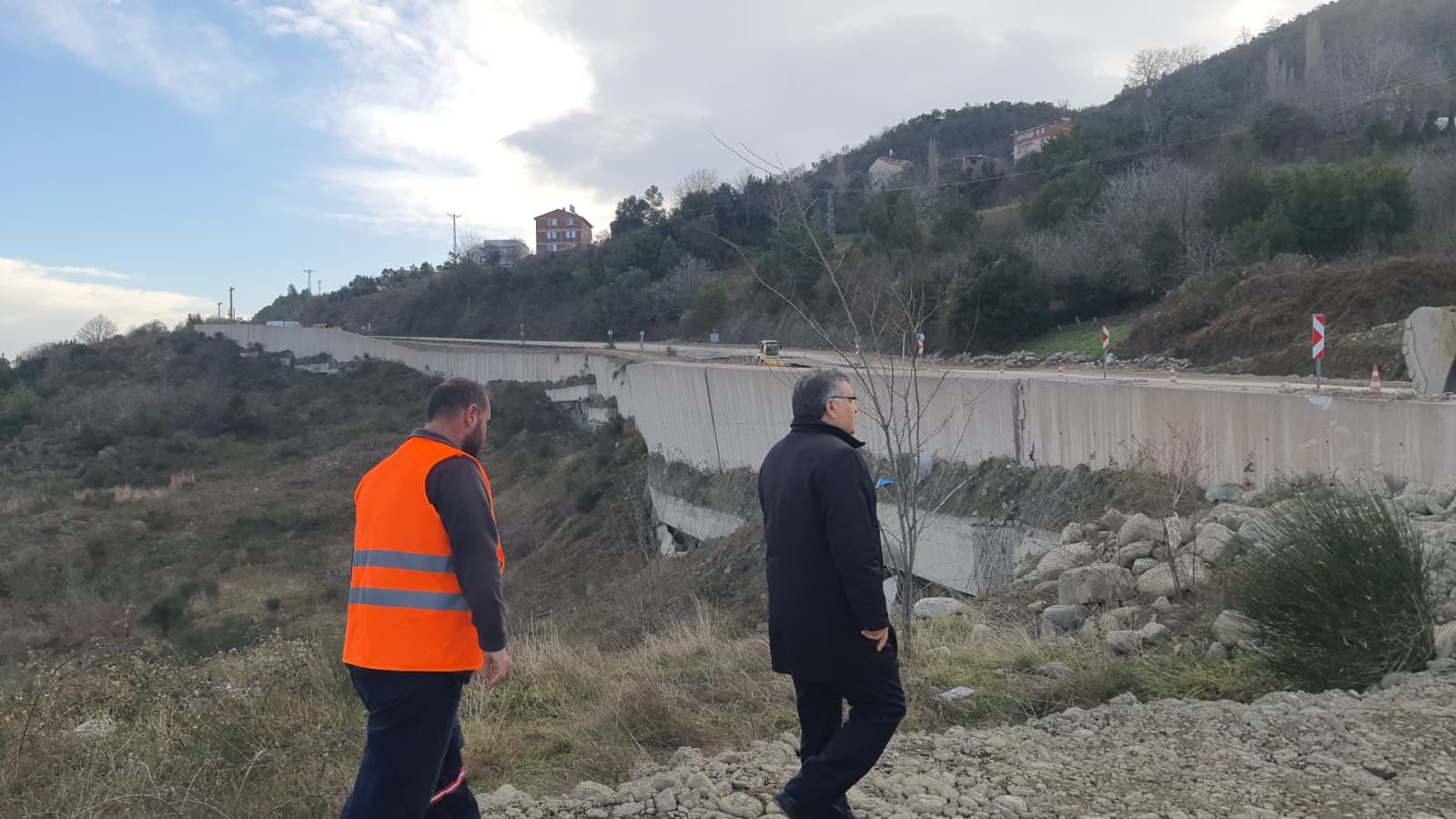 Heyelan riskine karşı yapılan çalışmalar