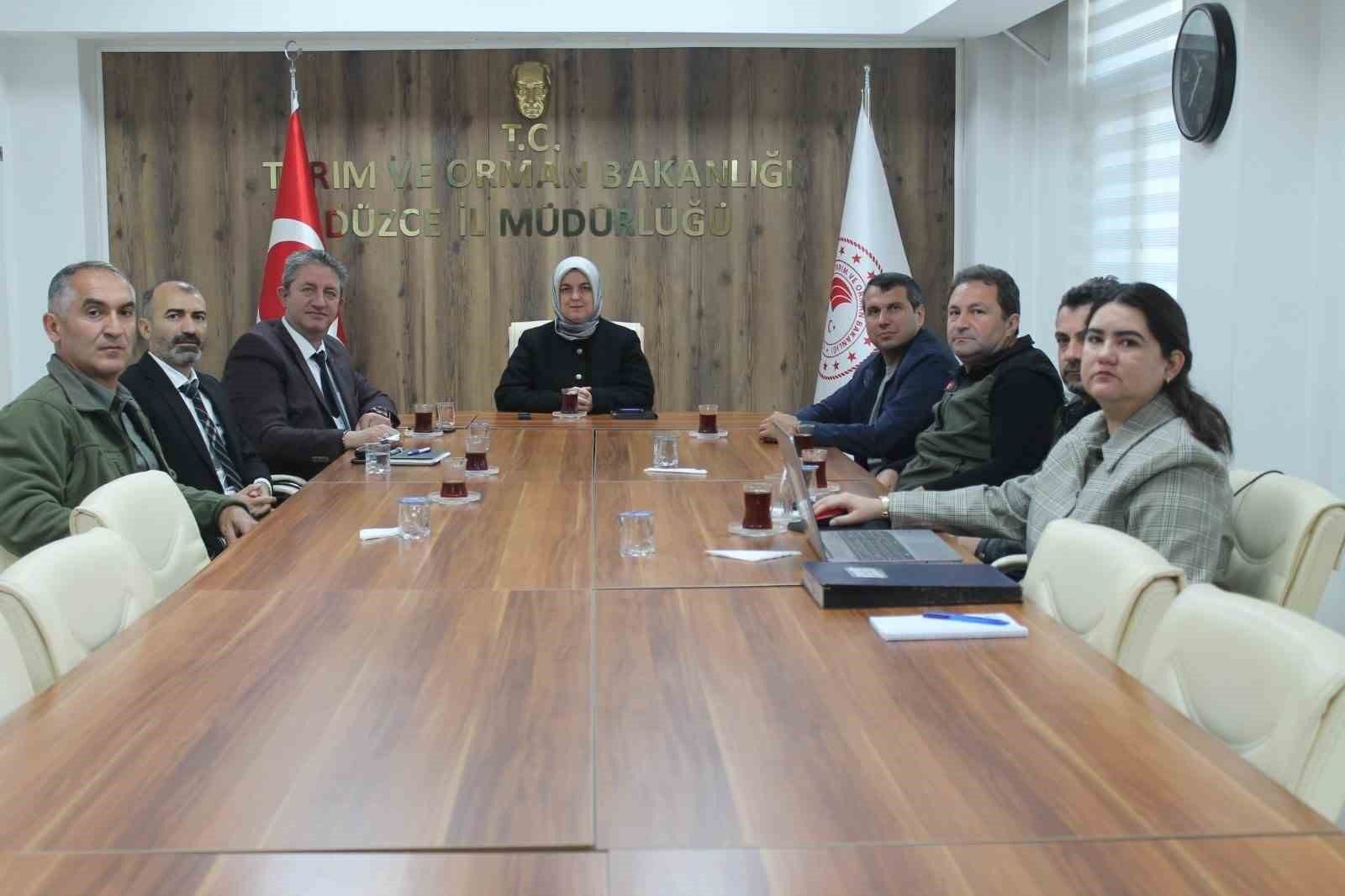 Düzce'de tarım ve orman kurum müdürleri bir araya geldi