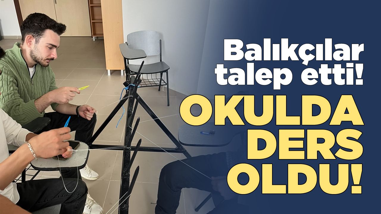Sinop Üniversitesi öğrencileri balıkçılardan ağ örmeyi öğrendi!