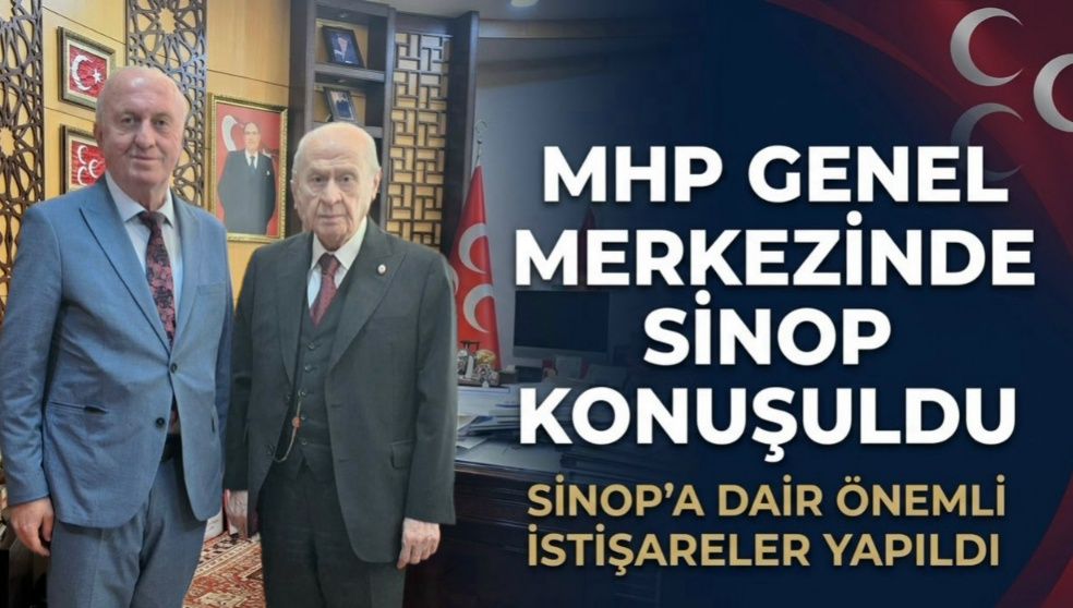MHP Sinop İl Başkanı Çınar, Bahçeli ile Görüştü